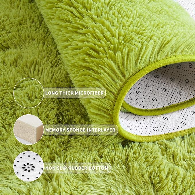 EGOODHOME Large Soft Fluffy  Modern Rug | Egoodhome™