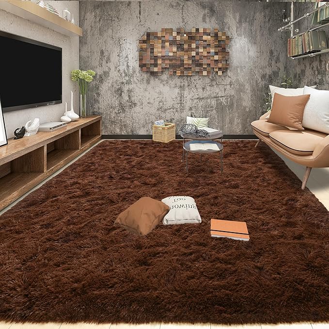 EGOODHOME Large Soft Fluffy  Modern Rug | Egoodhome™