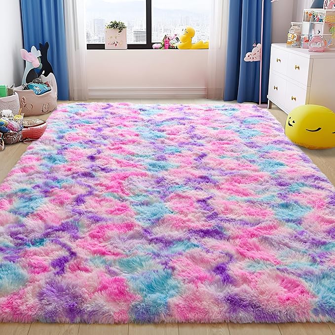 EGOODHOME Large Soft Fluffy  Modern Rug | Egoodhome™