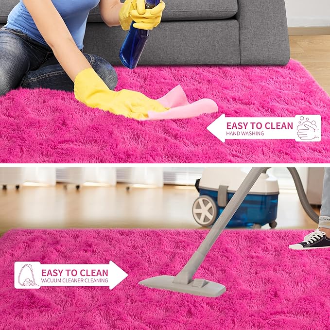 EGOODHOME Large Soft Fluffy  Modern Rug | Egoodhome™