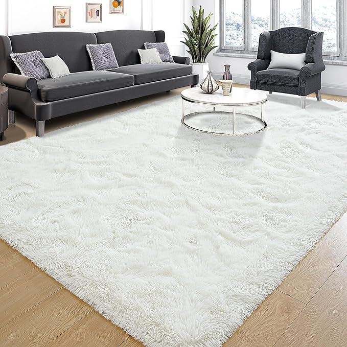 EGOODHOME Large Soft Fluffy  Modern Rug | Egoodhome™