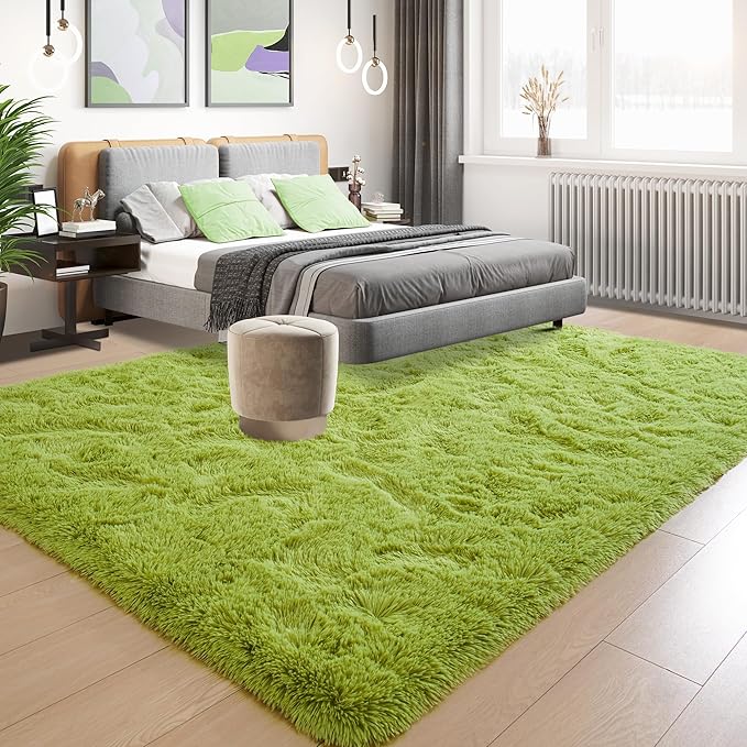 EGOODHOME Large Soft Fluffy  Modern Rug | Egoodhome™