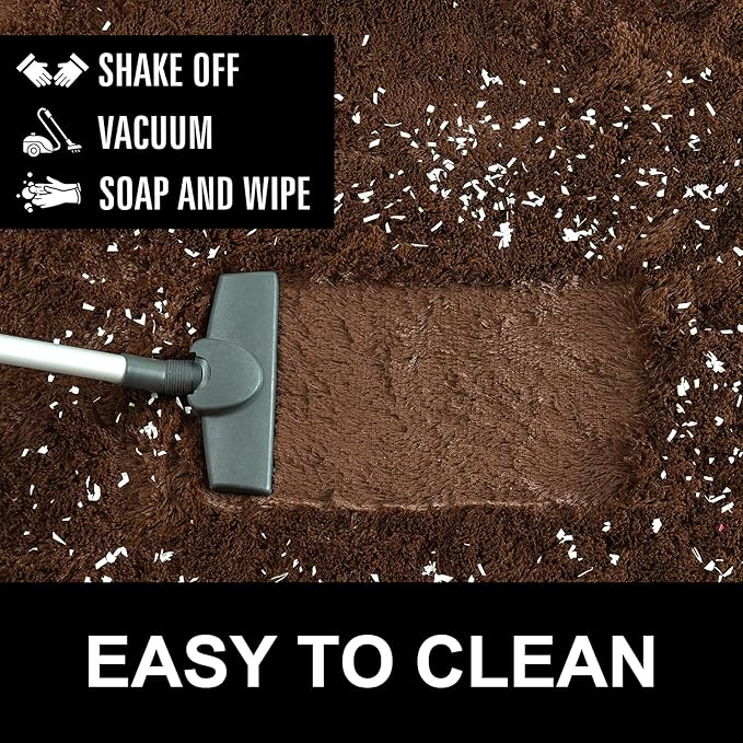 Fluffy Shaggy Area Rugs for Bedroom Bedside | Egoodhome™