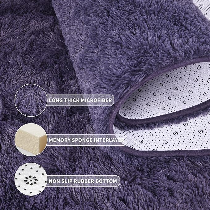 EGOODHOME Large Soft Fluffy  Modern Rug | Egoodhome™