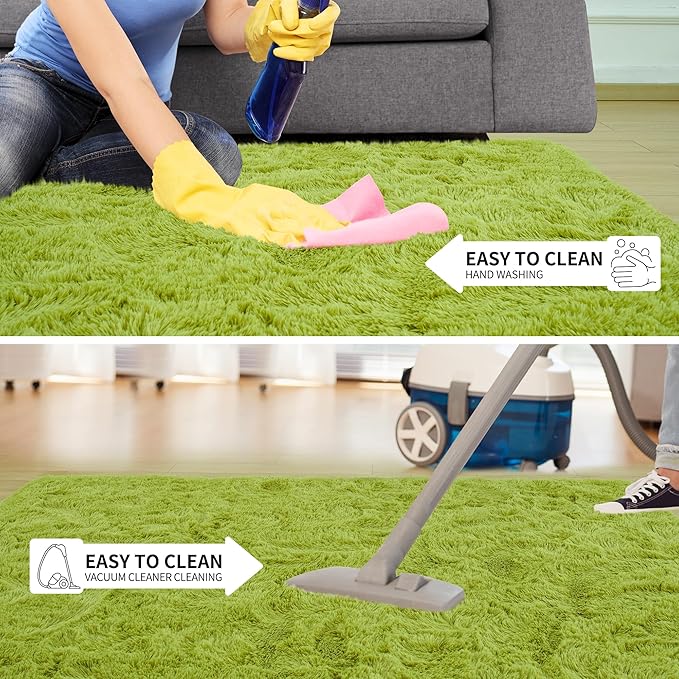 EGOODHOME Large Soft Fluffy  Modern Rug | Egoodhome™