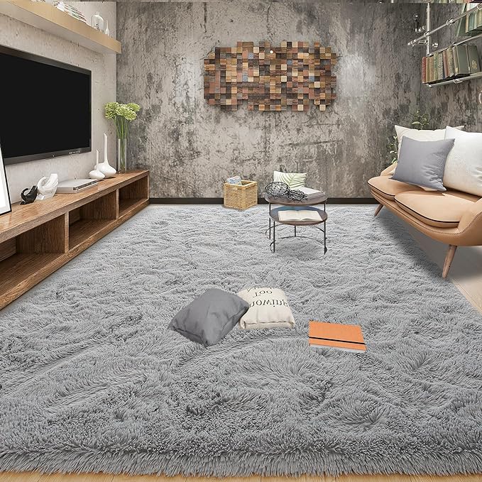 EGOODHOME Large Soft Fluffy  Modern Rug | Egoodhome™