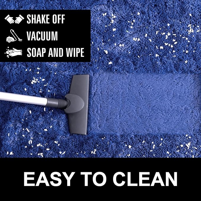 Fluffy Shaggy Area Rugs for Bedroom Bedside | Egoodhome™