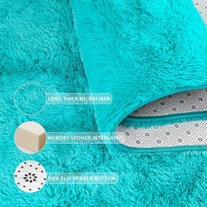 EGOODHOME Large Soft Fluffy  Modern Rug | Egoodhome™