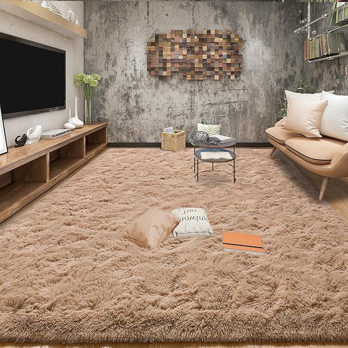 EGOODHOME Large Soft Fluffy  Modern Rug | Egoodhome™