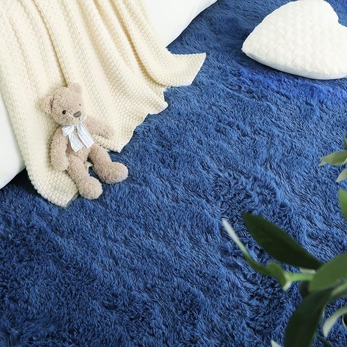 Fluffy Shaggy Area Rugs for Bedroom Bedside | Egoodhome™