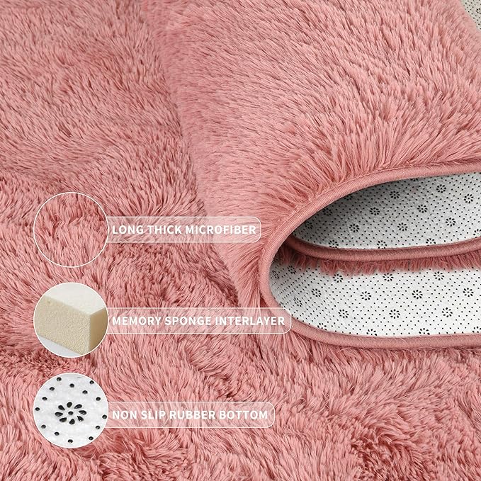 EGOODHOME Large Soft Fluffy  Modern Rug | Egoodhome™