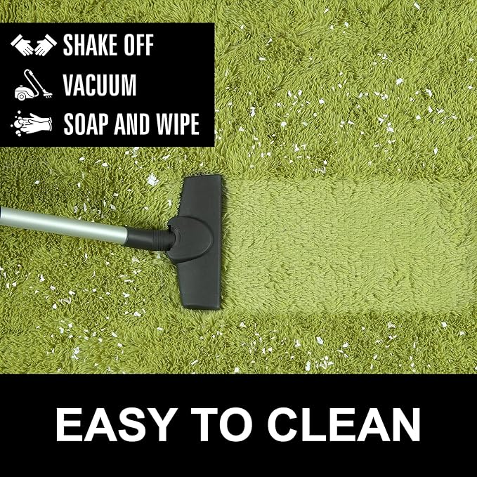 Fluffy Shaggy Area Rugs for Bedroom Bedside | Egoodhome™