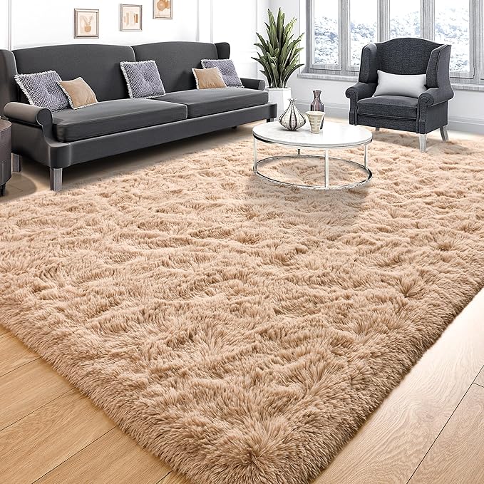 EGOODHOME Large Soft Fluffy  Modern Rug | Egoodhome™