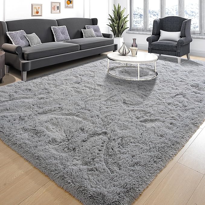 EGOODHOME Large Soft Fluffy  Modern Rug | Egoodhome™