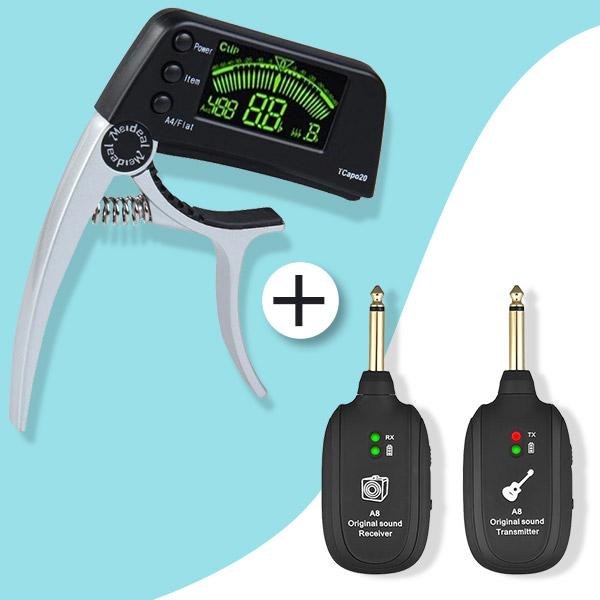 LCD Electronic Guitar Capo Tuner