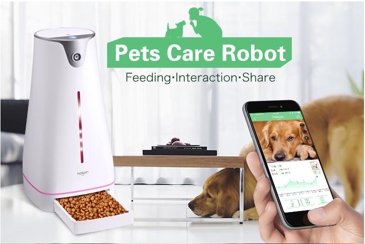 Hoison Smart feeder Pet Dog and Cat  Automatic Feeder, HD Camera for Voice and Video Recording