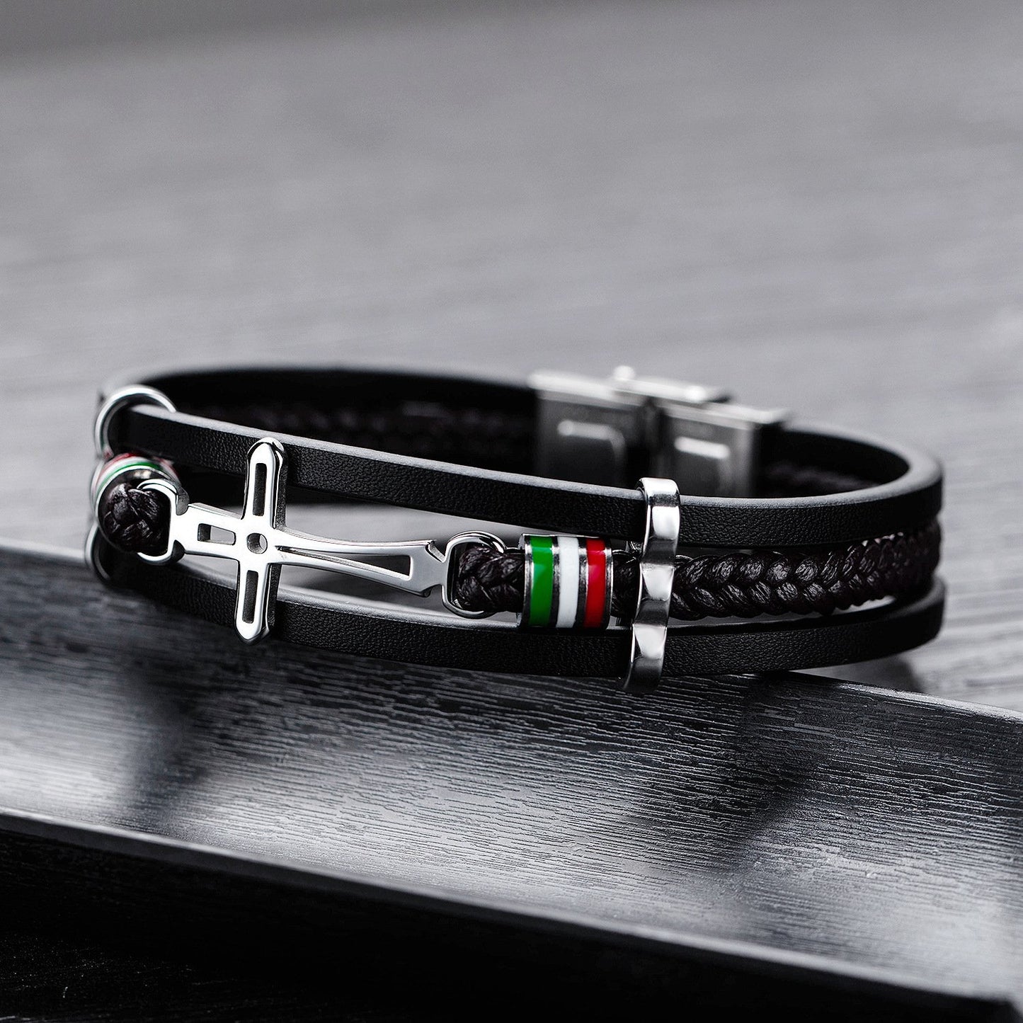 Fashion Leather Cross Bracelet(Limited Edition)