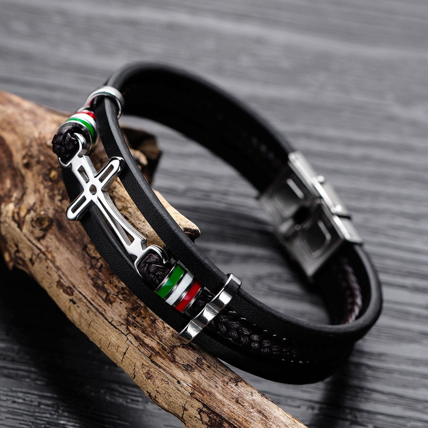 Fashion Leather Cross Bracelet(Limited Edition)