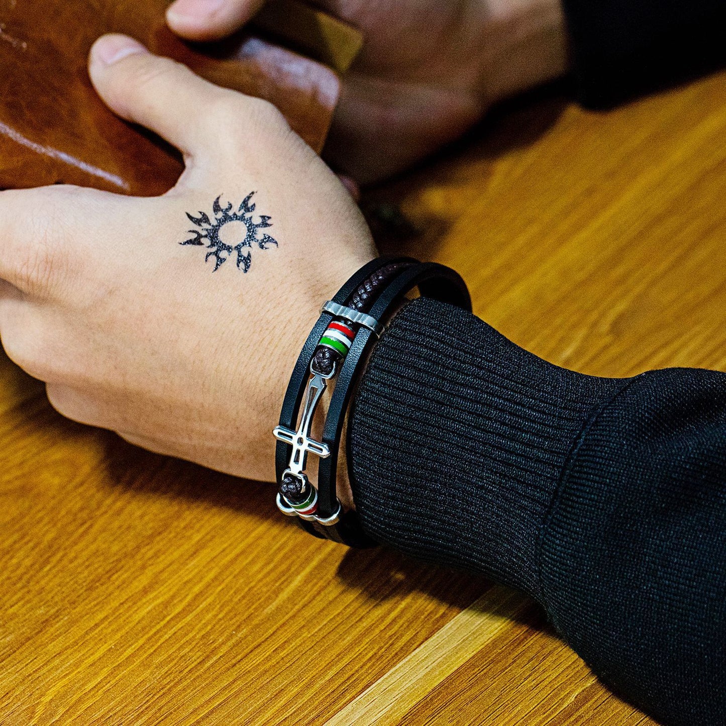 Fashion Leather Cross Bracelet(Limited Edition)