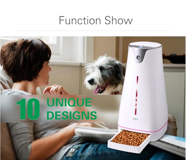 Hoison Smart feeder Pet Dog and Cat  Automatic Feeder, HD Camera for Voice and Video Recording