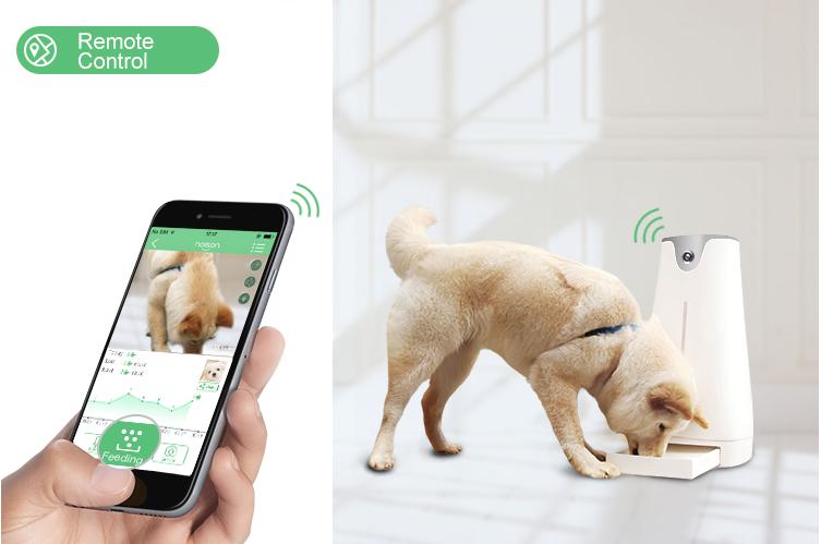 Hoison Smart feeder Pet Dog and Cat  Automatic Feeder, HD Camera for Voice and Video Recording
