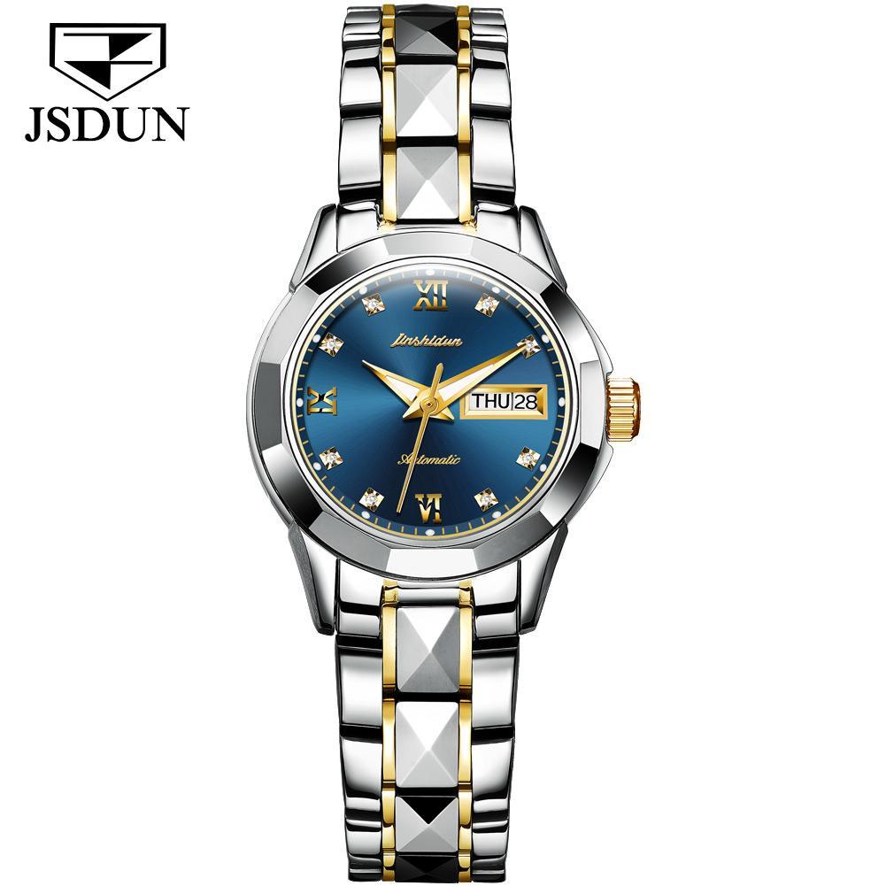 Tungsten Steel Waterproof Automatic Mechanical Business Men's And Women's Watches