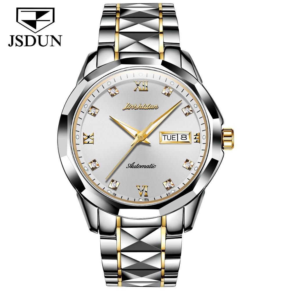 Tungsten Steel Waterproof Automatic Mechanical Business Men's And Women's Watches
