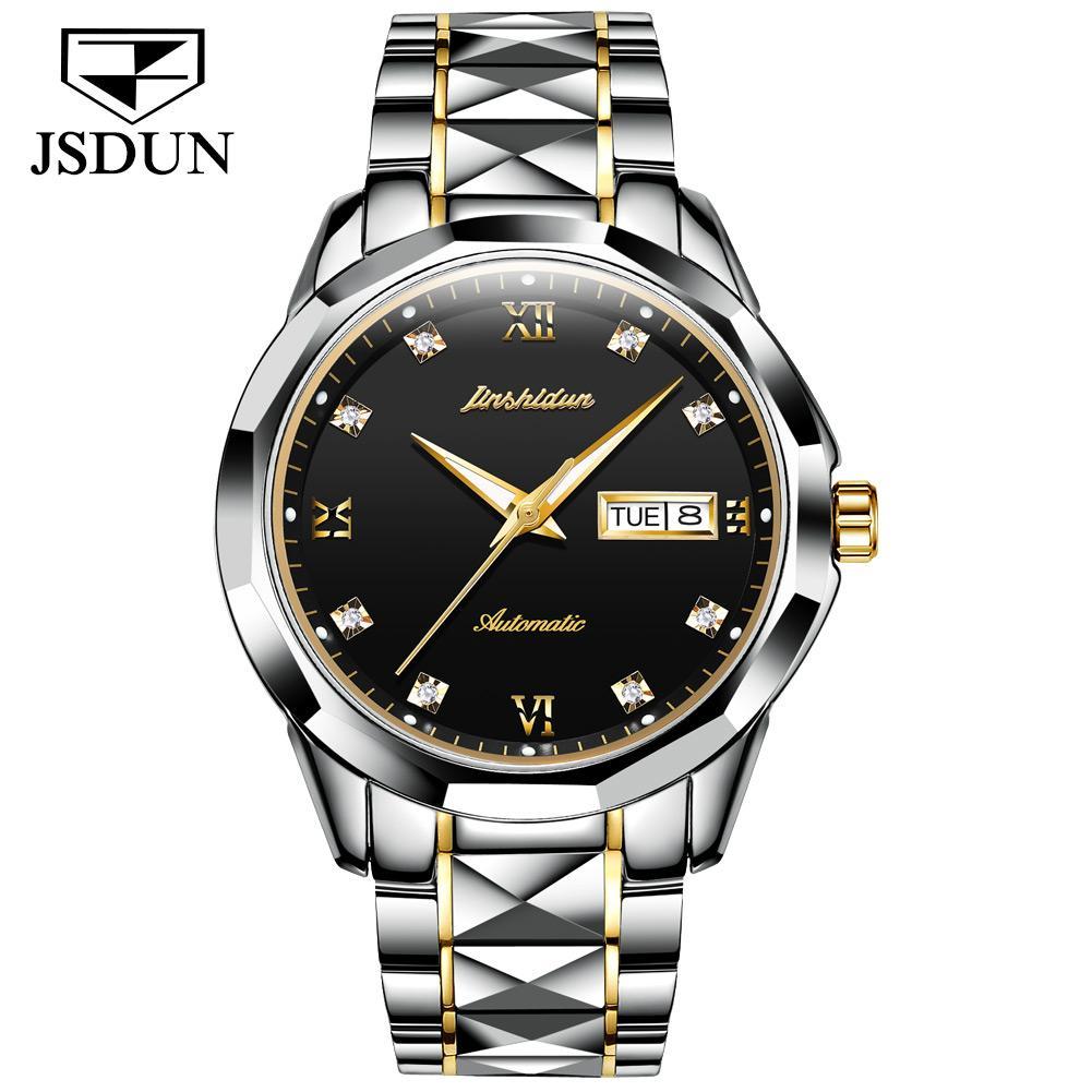 Tungsten Steel Waterproof Automatic Mechanical Business Men's And Women's Watches