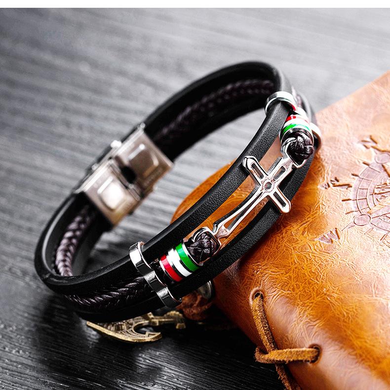Fashion Leather Cross Bracelet(Limited Edition)