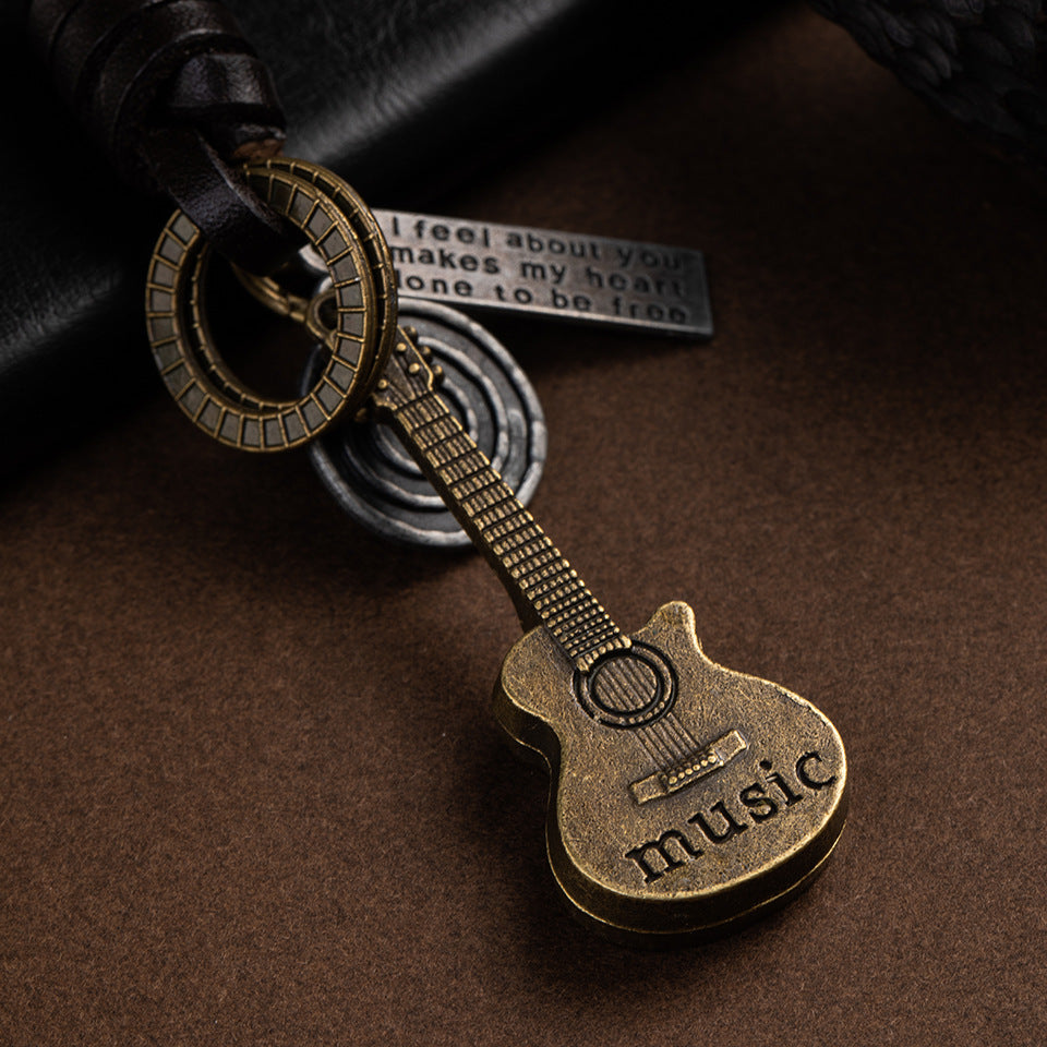 Fashion Music Guitar Key Chain