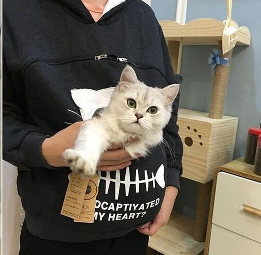 Cat Lovers Hoodie Cuddle Pouch