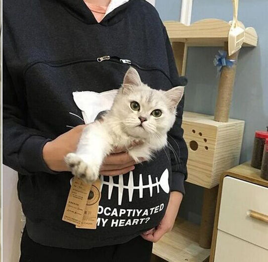 Cat Lovers Hoodie Cuddle Pouch