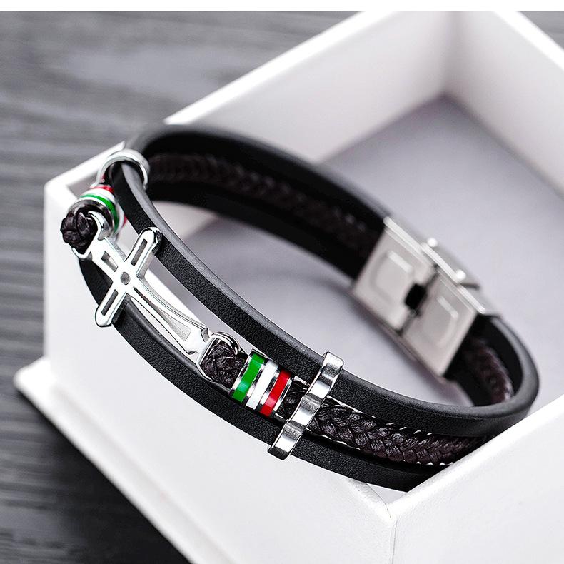 Fashion Leather Cross Bracelet(Limited Edition)