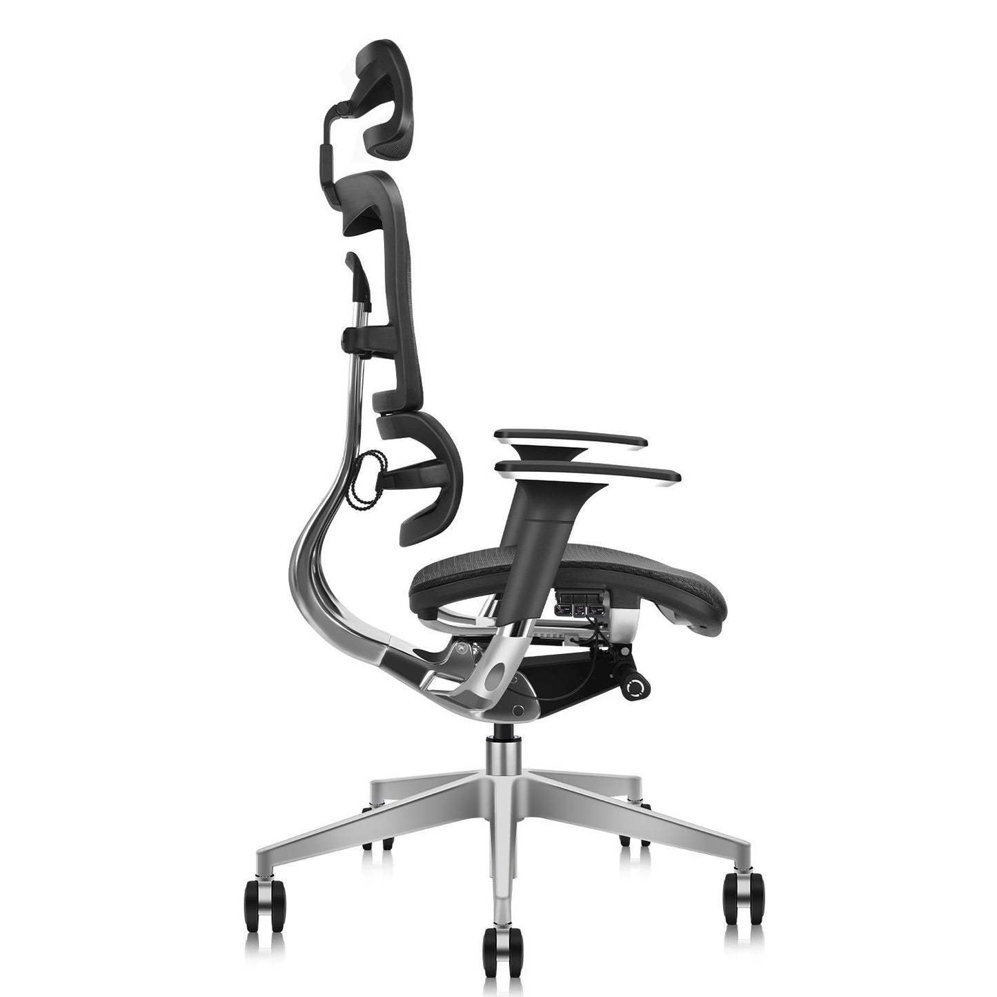 Ergonomic Office Chair with Wrapping Headrest and Tilt Limiter | Backrest Height Adj | Headrest Height Adj | Seat Depth Adj | 3D Armrests Adj