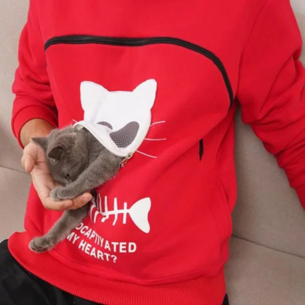 Cat Lovers Hoodie Cuddle Pouch