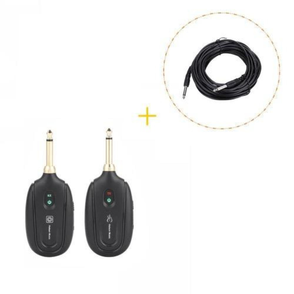 Hoison M7 Wireless Guitar System Built-in Rechargeable Lithium Battery Digital Transmitter Receiver for Electric Guitar Bass (5 Channels)