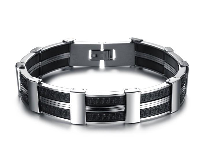 Dark Maze Stainless Steel Men's Bracelet - Florence Scovel - 2