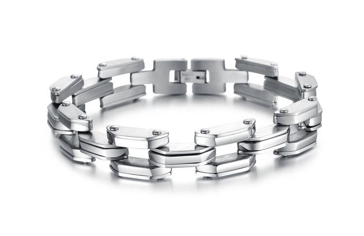 Heavy Tech Stainless Steel Men's Bracelet - Florence Scovel - 2
