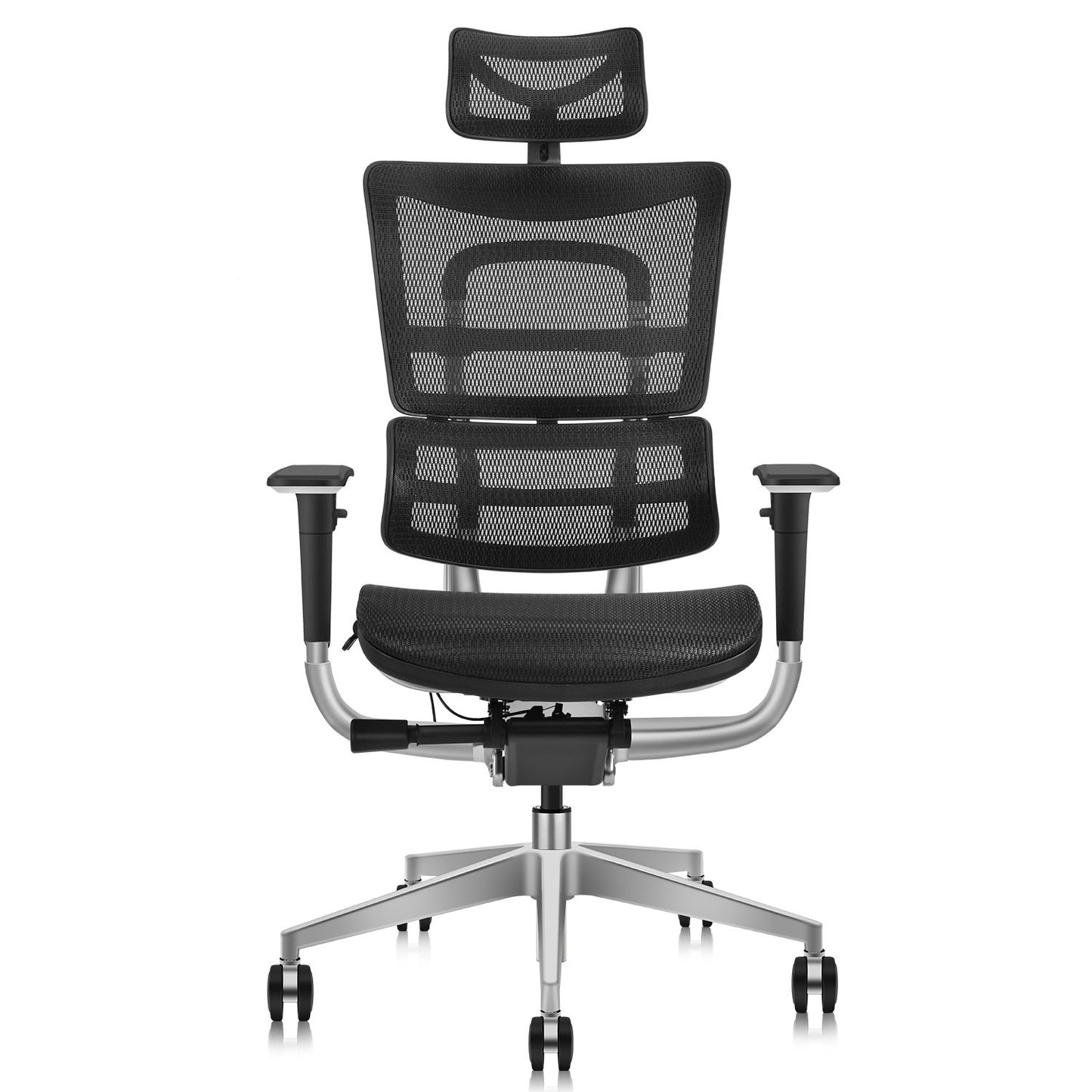 Ergonomic Office Chair with Wrapping Headrest and Tilt Limiter | Backrest Height Adj | Headrest Height Adj | Seat Depth Adj | 3D Armrests Adj