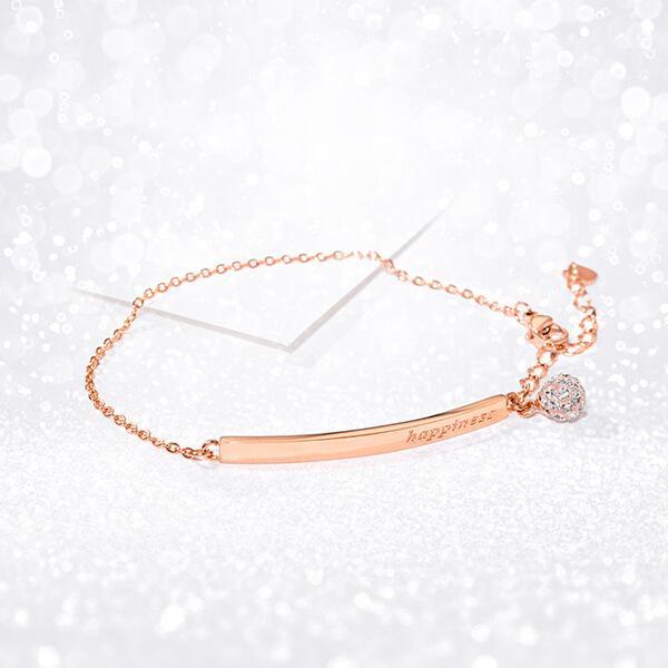 Happiness - Half Bangle Bracelet