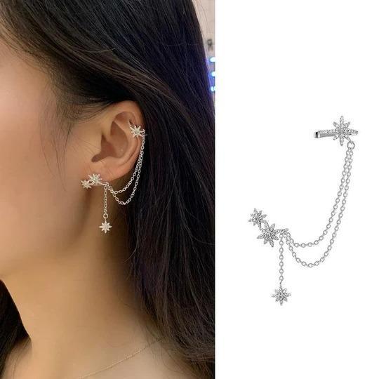 Fashion Star Cuff Earring Chain