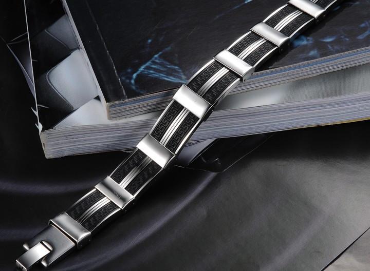 Dark Maze Stainless Steel Men's Bracelet - Florence Scovel - 3