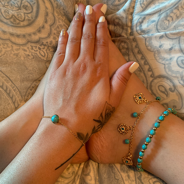 Golden Strand Turquoise Bracelet