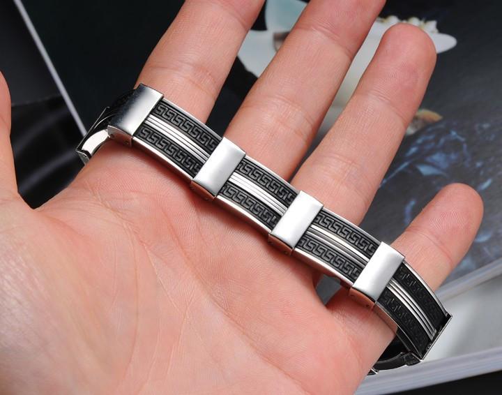 Dark Maze Stainless Steel Men's Bracelet - Florence Scovel - 4