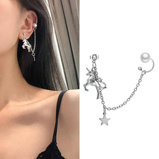 Fashion Star Cuff Earring Chain