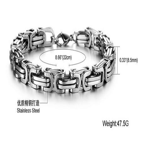 Luxury Personalized Man Bracelet New Cool Gold/Silver Stainless Steel - Florence Scovel - 4
