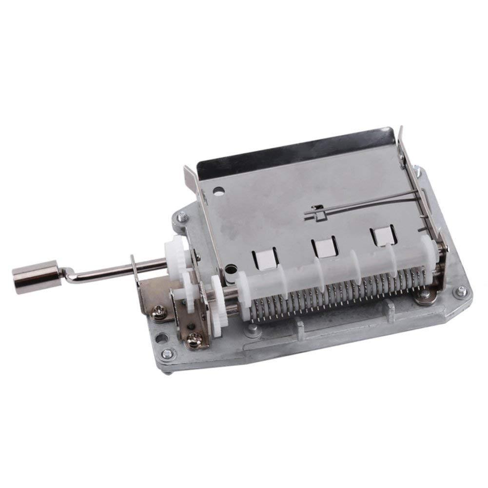 30 Tones DIY Hand Cranked Music Box Movement with Hole Puncher and Paper Tapes