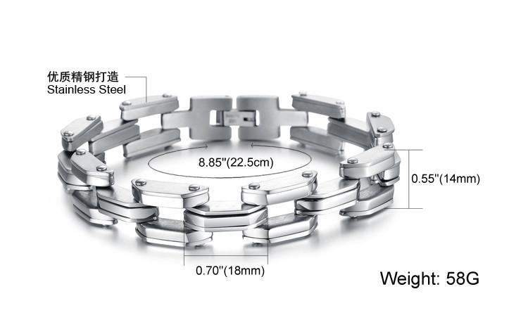 Heavy Tech Stainless Steel Men's Bracelet - Florence Scovel - 6