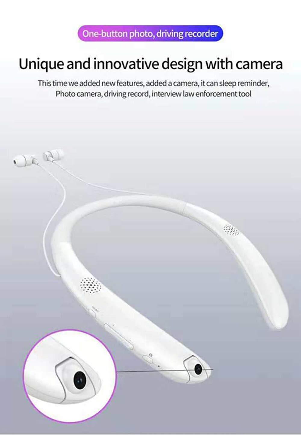 Wireless Bluetooth Stereo Earphone Neck-hanging Headphone  with external speaker