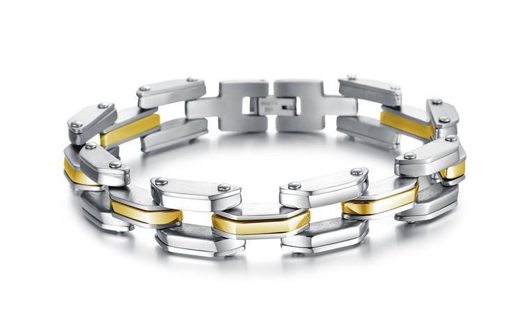 Heavy Tech Stainless Steel Men's Bracelet - Florence Scovel - 4